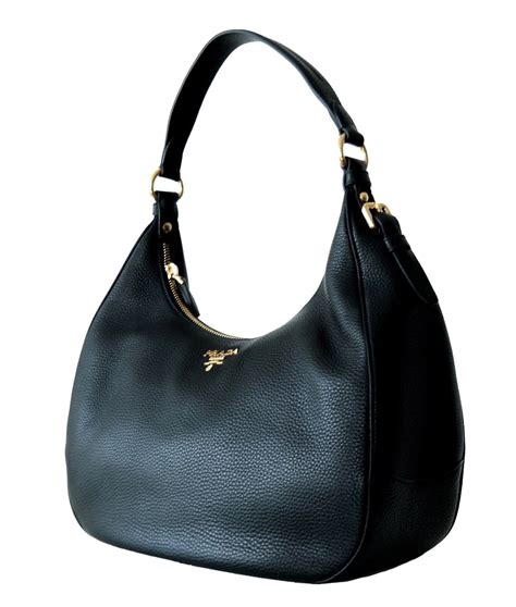 prada daino large hobo bag|Black Leather Hobo Bag.